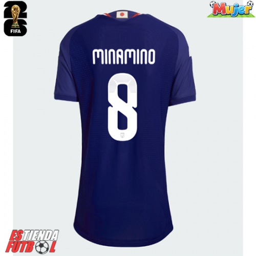 Japón Takumi Minamino #8 Primera Equipación Mujer Mundial 2026 Manga Corta